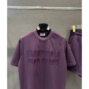 Bộ đồ Essentials Fear Of God nam nữ unisex - Áo thun + quần short basic form rộng, vải cotton cao cấp